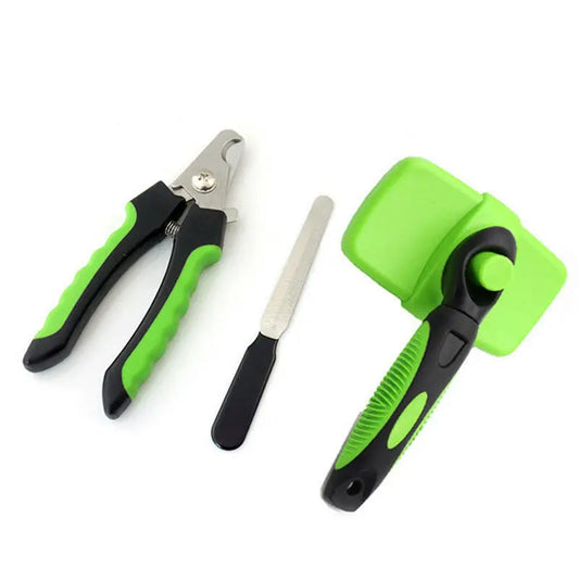 Pet Hair Removal Grooming Comb Cleaning Kit Nail Clippers - PAWCommand