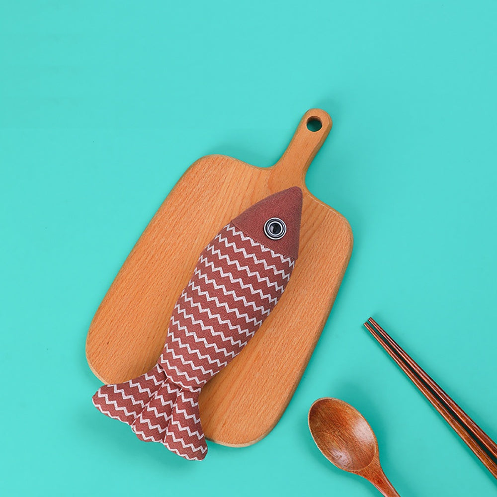 Burlap Fish Catnip Cat Toy - PAWCommand