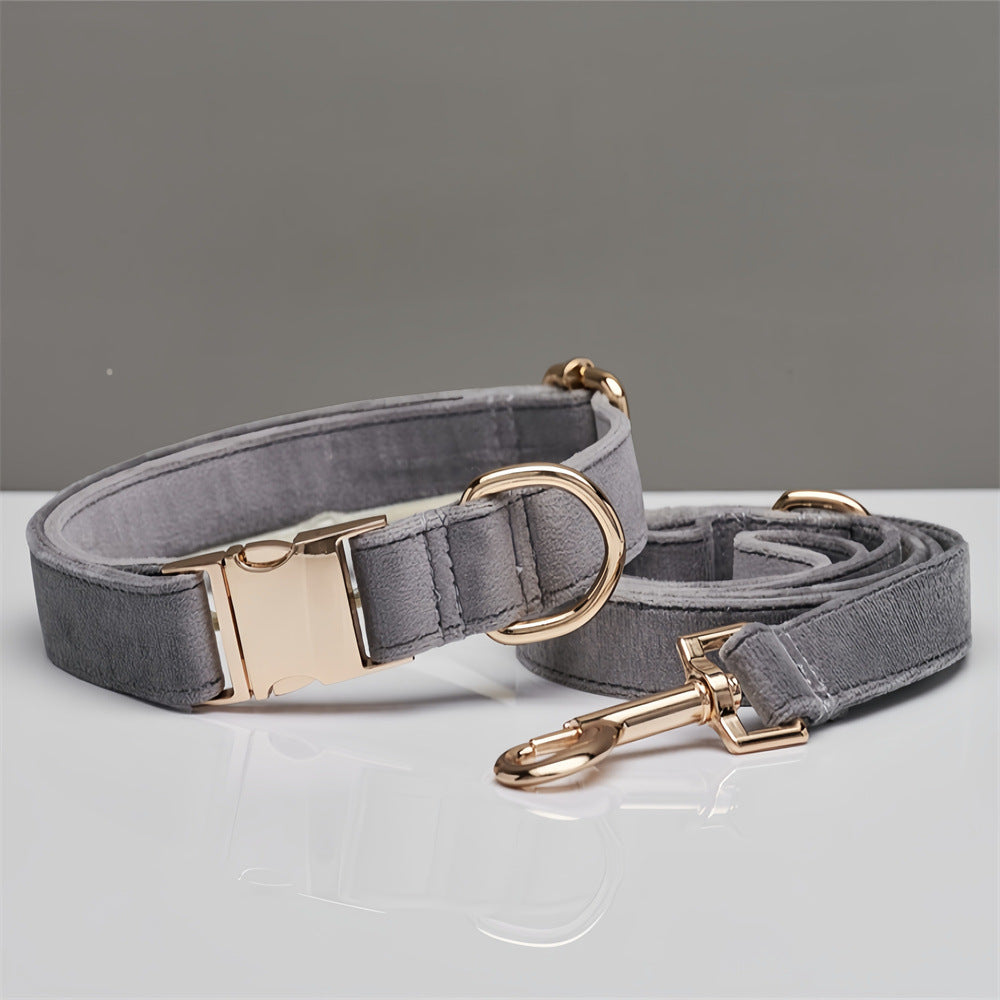Velvet Mint Green Dog Collar + Leash - PAWCommand