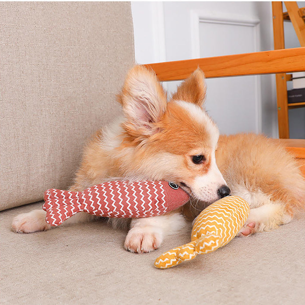 Burlap Fish Catnip Cat Toy - PAWCommand